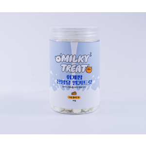 휘게팜 강아지 동결건조 수제 간식 산양우유 고양이 애완 동물 영양 밀키 트릿 60g